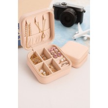 Şık Mini Takı Kutusu, Taşınabilir Mücevher Organizer, Kolye, Yüzük ve Küpe Saklama