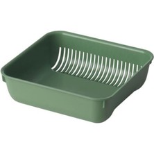 Skolast Gıda Atık Kabı Yeşil, Lavabo Süzgeci 16X17X5 cm