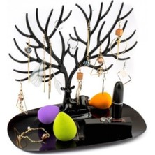 Şık Siyah Geyik Tasarımlı Takı ve Mücevher Standı