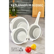 3 Parça Katlanabilir Süzgeç Seti