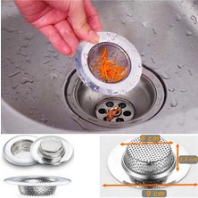 11 cm Büyük Boy Paslanmaz Çelik Lavabo Süzgeci - Evye Süzgeci - Eviye Süzgeç