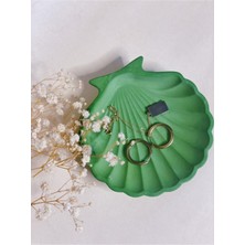 Yeşil Deniz Kabuğu, Istiridye Dekoratif Altlık, Takı ve Sehpa Düzenleyici