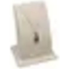 Krem Renk Sardunya Kumaş Kolyelik, 9x8 Cm, Şık ve Doğal Tasarım.