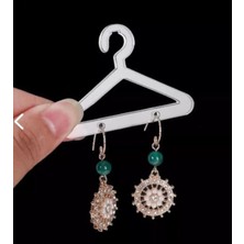 Beyaz Pleksi Takı Askısı, 5'li Küpe Düzeni, Şık ve Pratik Organizatör Seti