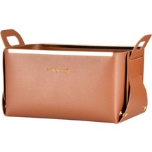 Şık Taba Deri Masaüstü Organizer, Düzen ve Zarafet Için Mükemmel Seçim