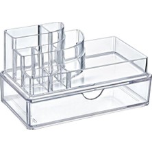 Beyaz Çekmeceli Kozmetik ve Makyaj Düzenleyici Organizer