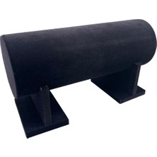 Küçük Boy Süet Kumaş Siyah Renk 40 cm Ayaklı Stand