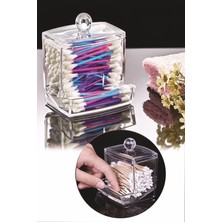 Turuncu Kapaklı Kulak Temizleme Çubuğu Organizeri, Pratik ve Şık Saklama Çözümü