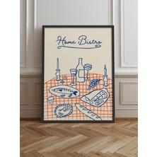 Tekli Çerçeveli Tablo Home Bistro Poster Tablo TK/716