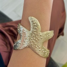 Titanyum Alaşım Starfish Kelepçe Bilezik