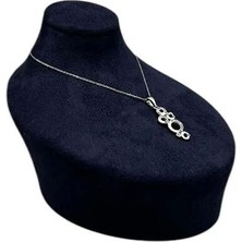 Yerde Model Sardunya Kumaş Takı Mankeni, Lacivert, 12X14 cm