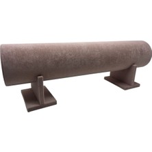 Küçük Boy Süet Kumaş Pembe Renk 40 cm Ayaklı Taç Dekorasyon Standı