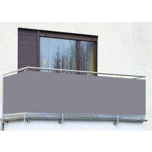 5m x 65CM Gri Balkon Demiri Brandası, Dayanıklı ve Yaz-Kış Kullanıma Uygun