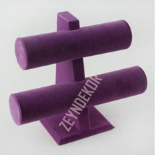 Mor Iki Bileklik Tutucu, Şık ve Kullanışlı Takı Düzenleyici