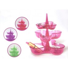 Beyaz Çok Katlı Plastik Organizer, Makyaj, Takı ve Anahtarlık Düzenleyici