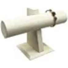 Beyaz Renk Deri Kumaş T Model Bilezik Sergileme, 15X23 Cm, Şık ve Dayanıklı Tasarım