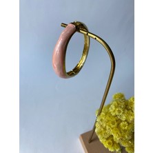 Mineli Pembe Dalgalı Pirinç Gold Kelepçe