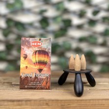 10'lu Çok Renkli Geri Akış Tütsüsü, Hoş Kokulu ve Renkli Dekoratif Tütsü Seti