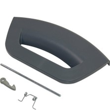 FullYedek  Fmg 924 Kapak Mandal Ariston Çamaşır Makinesi Kapı Mandalı Tutamak Koyu Gri Renk