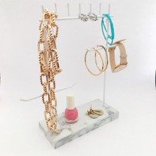 Beyaz Takı Düzenleyici Standı, Şık ve Pratik Saklama Çözümü