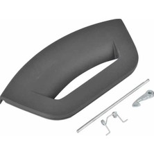 FullYedek Ariston Fmg 1023BTK Kapak Mandal Hotpoint Çamaşır Makinesi Kapı Mandalı Tutamak Koyu Gri 1023 Btk