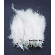 Beyaz Kuş Tüyü 100 Adet, Yumuşak ve Hafif Doğal Dolgu Malzemesi