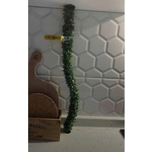 Yeşil 10 Metre Yapay Sarmaşık Tel Yaprak Şerit Dekorasyon Süsü