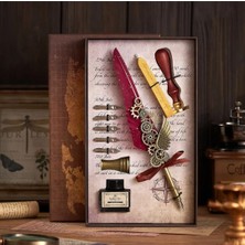 Mr Tüylü Divit Hokka Set Dolma Kalem Kaligrafi Kalemi Ofis,sevgili,öğretmenler Günü,yılbaşı Hediye