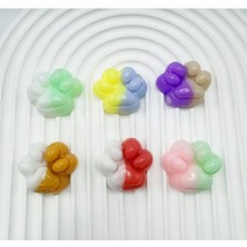 1 Adet Mini Kedi Patisi-Yapışabilen Sukuşi - Squishy Pati- Muhteşem Hisli Pati -3 cm Stress Oyuncak
