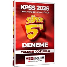 Yediiklim 2026 Kpss Genel Yetenek Genel Kültür Süper 5 Li Deneme Çözümlü