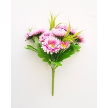 Büyük Boy Pembe Papatya Yapay Çiçek Demeti, Şık ve Doğal Görünümlü Dekorasyon Ürünü