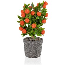 Yapay Limon Ağacı, Porselen Saksıda, Dekoratif ve Canlı Görünümlü Tasarım