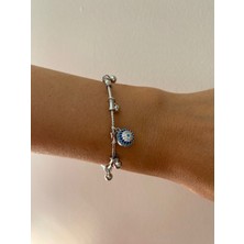 Pandoraa Model Nazar Boncuklu Silver Bileklik
