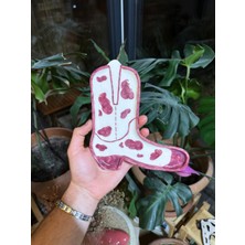 Arche Ceramic El Yapımı Seramik Servis Tabağı - Kovboy Çizmesi 10 - 21X18 cm - Tekli