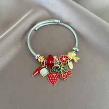 Çilek Charm Bileklik
