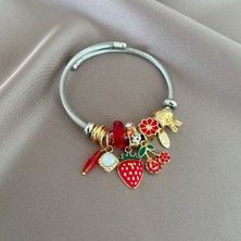 Çilek Charm Bileklik