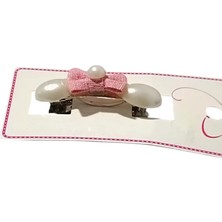 Pembe Fiyonk Detaylı Çocuk Saç Tokası
