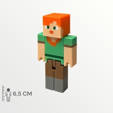 Minecraft Macera Başlangıç Seti Steve Alex Creeper Tavuk Tilki Skeleton