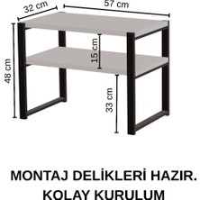 Mutfak Organizeri Mikrodalga Dolabı,tezgah Üstü Raflı Fırın Standı,çay Kahve Baharatlık Standı