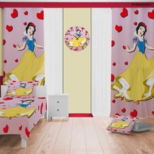 About The Perfect Pembe Çocuk ve Bebek Odası Seti, Perde, Yatak Örtüsü, Duvar Saati, Yastık ve Kılıf