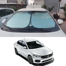Fiat Egea Için Uyumlu Titanyum Gümüş Oto Güneşlik