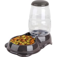 Beyaz Rezervli Mama Kabı, 2,65 Lt, 1,36 Kg, Şık ve Pratik Kullanım Sağlar.