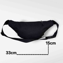 Unisex Blackgoatx1 Waistbag Hip Pack Siyah Bel Çantası