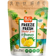 Pol's Freeze Fresh Dondurularak Kurutulmuş Ananas 20 gr