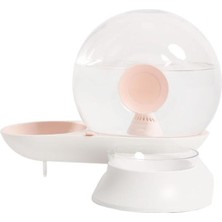 Beyaz Basınçlı Kedi Köpek Mama ve Su Kabı GA-WF-002