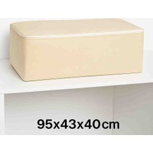 Bamer Home Tekstil 4'lü Karışık Renk Kumaş Hurç Seti - Mega Boy 95X43X40 Cm-Yorgan Kıyafet Saklama