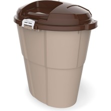 Kahverengi Dado Yem Kovası, Sağlam ve Şık Tasarım