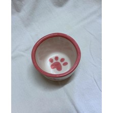 Arche Ceramic El Yapmı Seramik Kupa - Cat Face - Pembe - 180 ml - Tekli