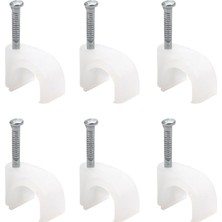 Kroşe 1 Numara Çelik Çivili 4 mm (Kordon Kabloları Için) 100'LÜ Poşet Powermaster