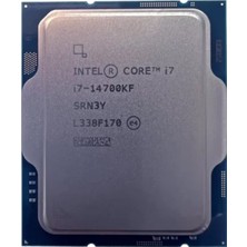 Intel Raptor Lake I7-14700KF Tray Vga'sız, Fansız 20C 3,40/5.50GHZ 33MB LGA1700